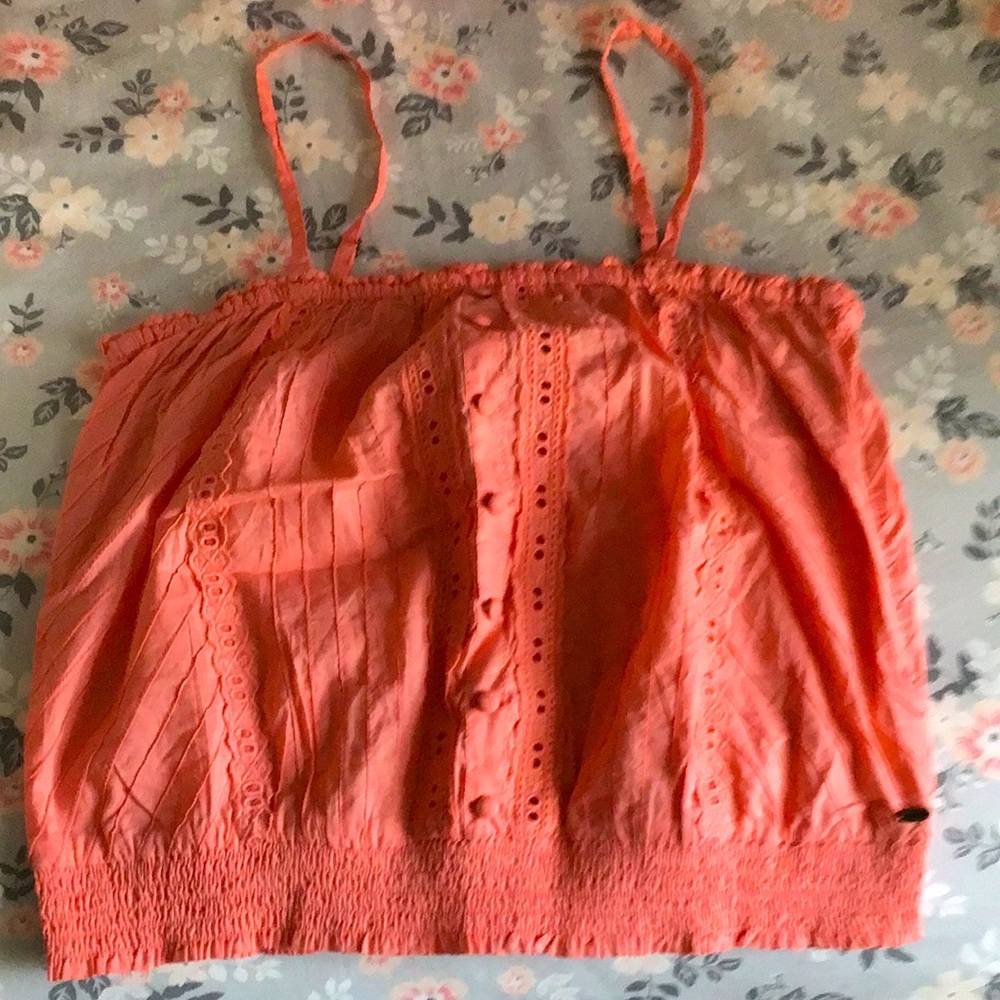 O’Neill Juniors Bohemian Coral Crop Top Cami